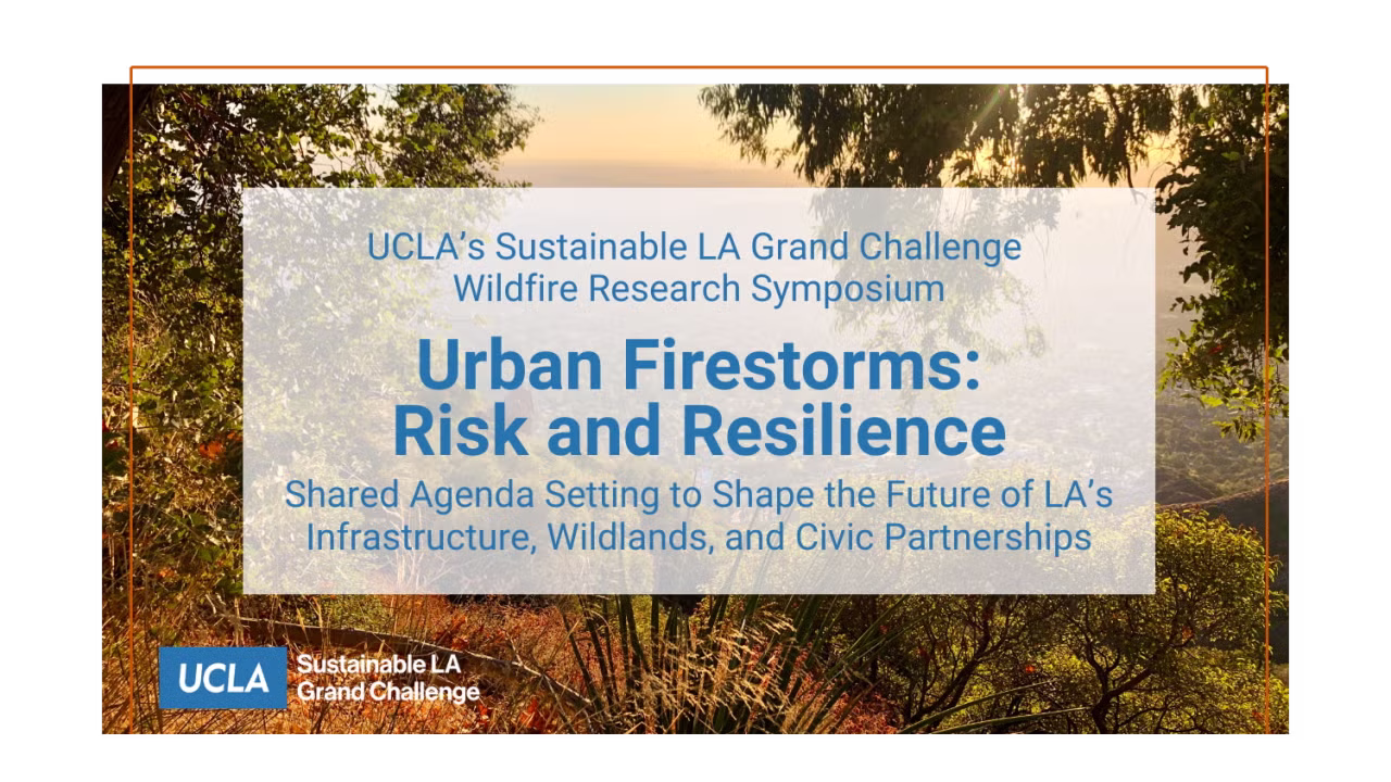 LA Fire HEALTH Researchers Take Part in Wildfire Research Symposium
